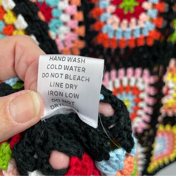 BiBi Crocheted Granny Square Cardigan Sweater - Picture 7 of 7